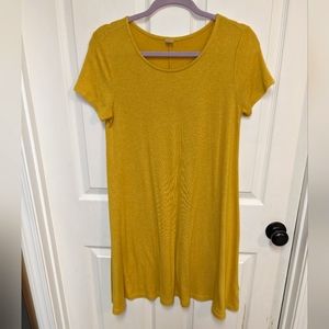 Old Navy T-shirt dress mustard yellow Shirt sleeve size Small